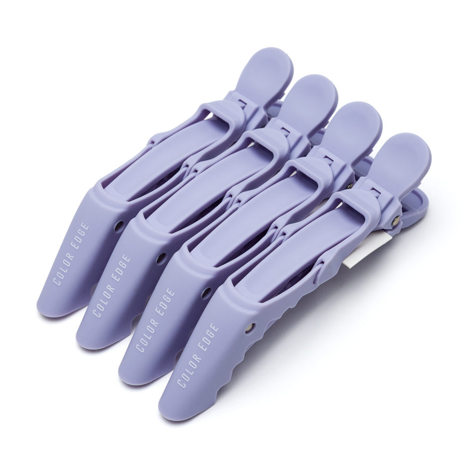 Hair Clips in lavender color. Comes in 4 pack.
