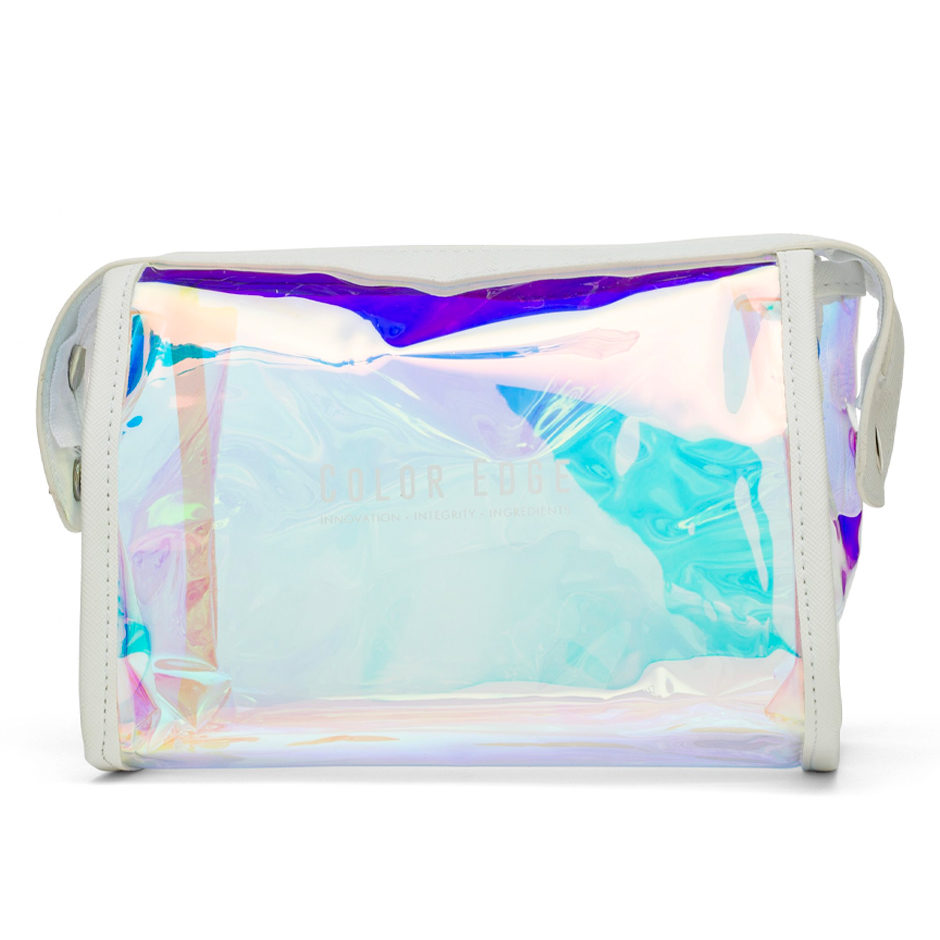 Large Iridescent Cosmetic Pouch