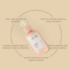 Hydrate Shampoo infographic: color safe and paraben free, daily use for ultimate softness and shine, restore moisture and essential proteins, prevent moisture loss and improve texture, contains organic argan oil